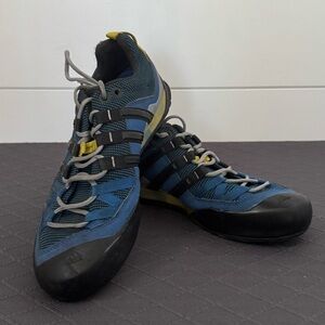 Adidas Terrex Blue and Black Athletic Shoes with Rugged Design, Ortholite Insole